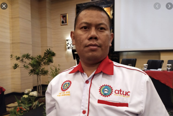 Ketua FSP-TSK SPSI Kabupaten Bandung, Uben Yunara (Foto: Notif/Istimewa)