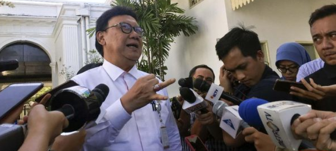 Menteri Pendayagunaan Aparatur Negara dan Reformasi Birokrasi, Tjahjo Kumolo (Foto: screenshot CNN Indonesia/Feri Agus Setyawan)