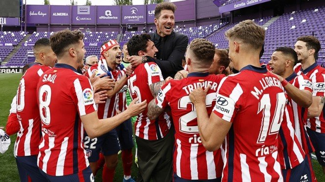 Atletico Juara La Liga Spanyol 2020 (Foto : viva)