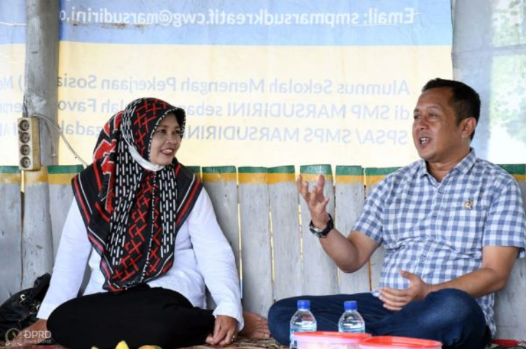 Komisi I DPRD Provinsi Jawa Barat kunjungi Desa Pajagan, Kabupaten Sumedang dalam rangka menggali informasi terkait pengelolaan BUMDes, Kamis (17/6/2021). (Foto : Tri Angga/Humas DPRD Jabar).