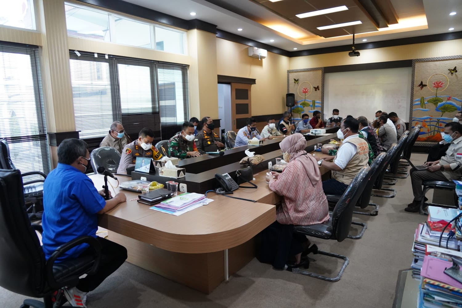 Rapat koordinasi  evaluasi PPKM Darurat di Kabupaten Garut (Foto: Andre/dara.co.id)