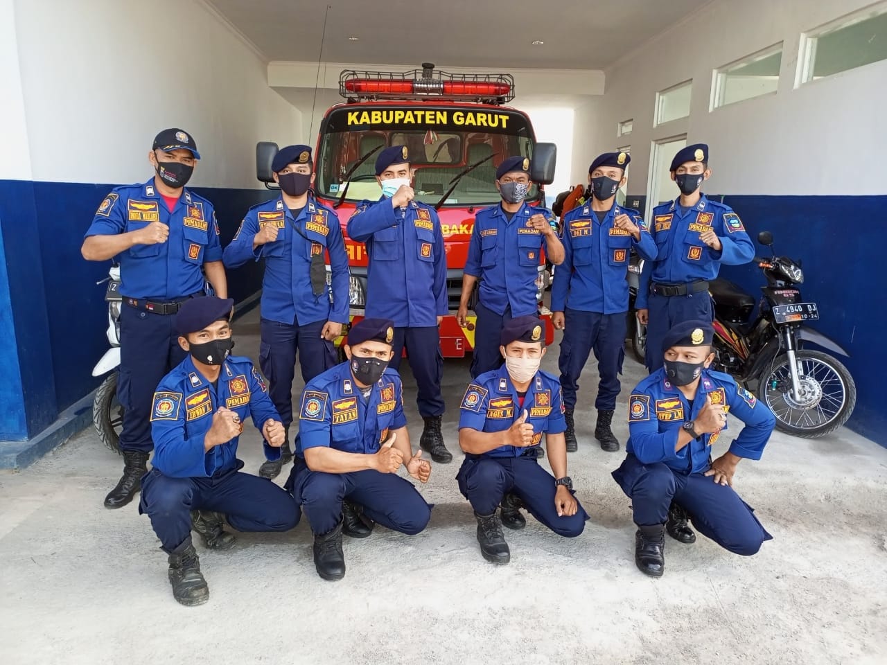 Peresmian pos tambahan Disdamkar Garut yang berlokasi di Kecamatan Leles, tepatnya di depan gerbang masuk PT. Chang Shin Reksa Jaya (foto: Andre/dara.co.id)