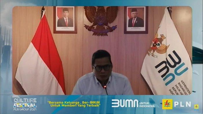 Wakil Menteri BUMN I, Pahala Nugraha Mansury memberikan paparan dalam acara PLN Culture Festival 2021 (Foto: WartaKota)


