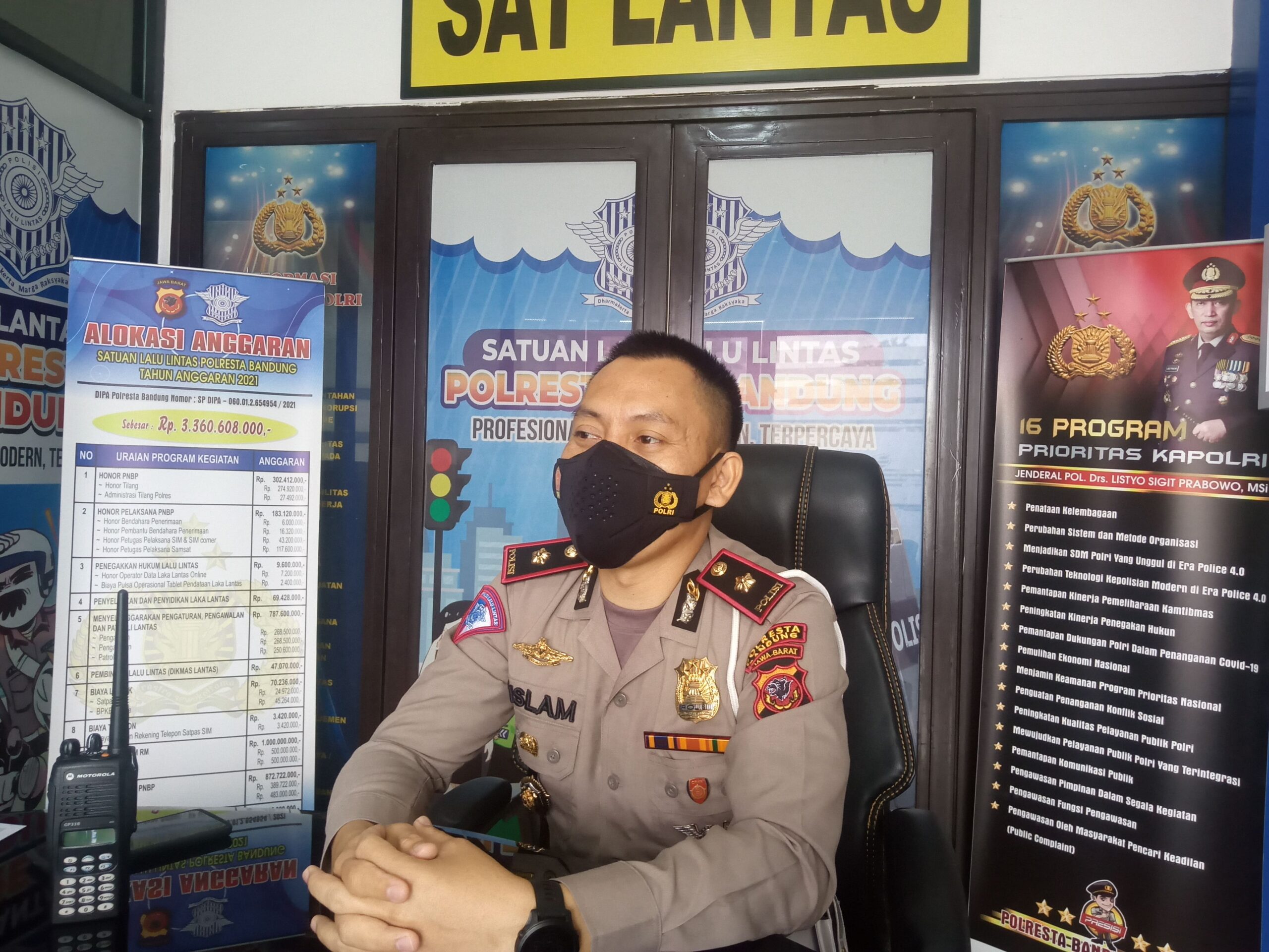 Kasat Lantas Polresta Bandung Kompol Rislam Harfia (Foto: Verawati/dara.co.id)