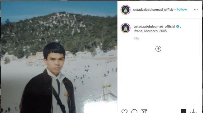 Foto Ustaz Abdul Somad di tahun 2005. (Instagram/ ustadzabdulsomad_official)