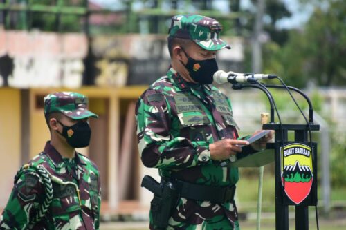 Pangdam I/BB pimpin apel gelar pasukan kesiapan pengamanan VVIP kunjungan kerja Presiden Jokowi (Foto: Istimewa)