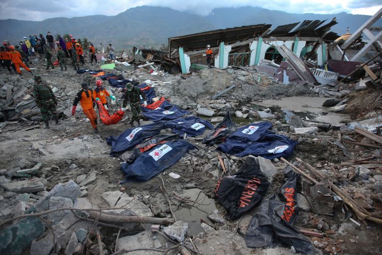 Pasca gempa dan tsunami di Palu (Foto: Kompas.com/Kristianto Purnomo)