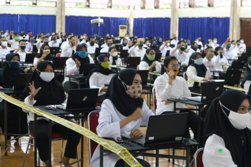 Para peserta tes formasi KBB di Polban (Foto: Istimewa)