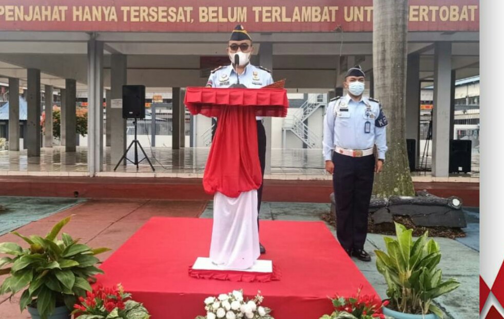 Lapas Kelas IIB Garut menggelar Upacara Peringatan Hari Bela Negara ke-73  bertempat di Lapangan Upacara Lapas Garut (Foto: Andre/dara.co.id)