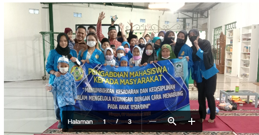 Mahasiswi Universitas Pamulang melaksanakan Pengabdian Mahasiswa Kepada Masyarakat (PMKM) di wilayah Tangerang Selatan. Salah satu kegiatannya menggelar 