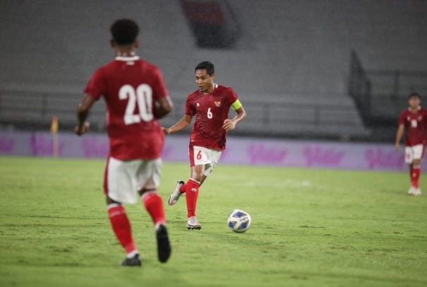 Timnas Indonesia berpesta gol 4-1 atas Timor Leste dalam uji coba FIFA Matchday. Duel Timnas Indonesia vs Timor Leste berlangsung di Stadion I Wayan Dipta, Kamis (27/1/2022) malam WIB.(Foto: Media PSSI)
