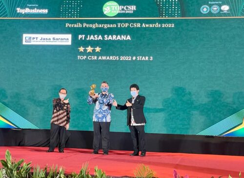 Jasa Sarana meraih Penghargaan TOP Corporate Social Responsibility (CSR) Awards 2022 (Foto: Istimewa)