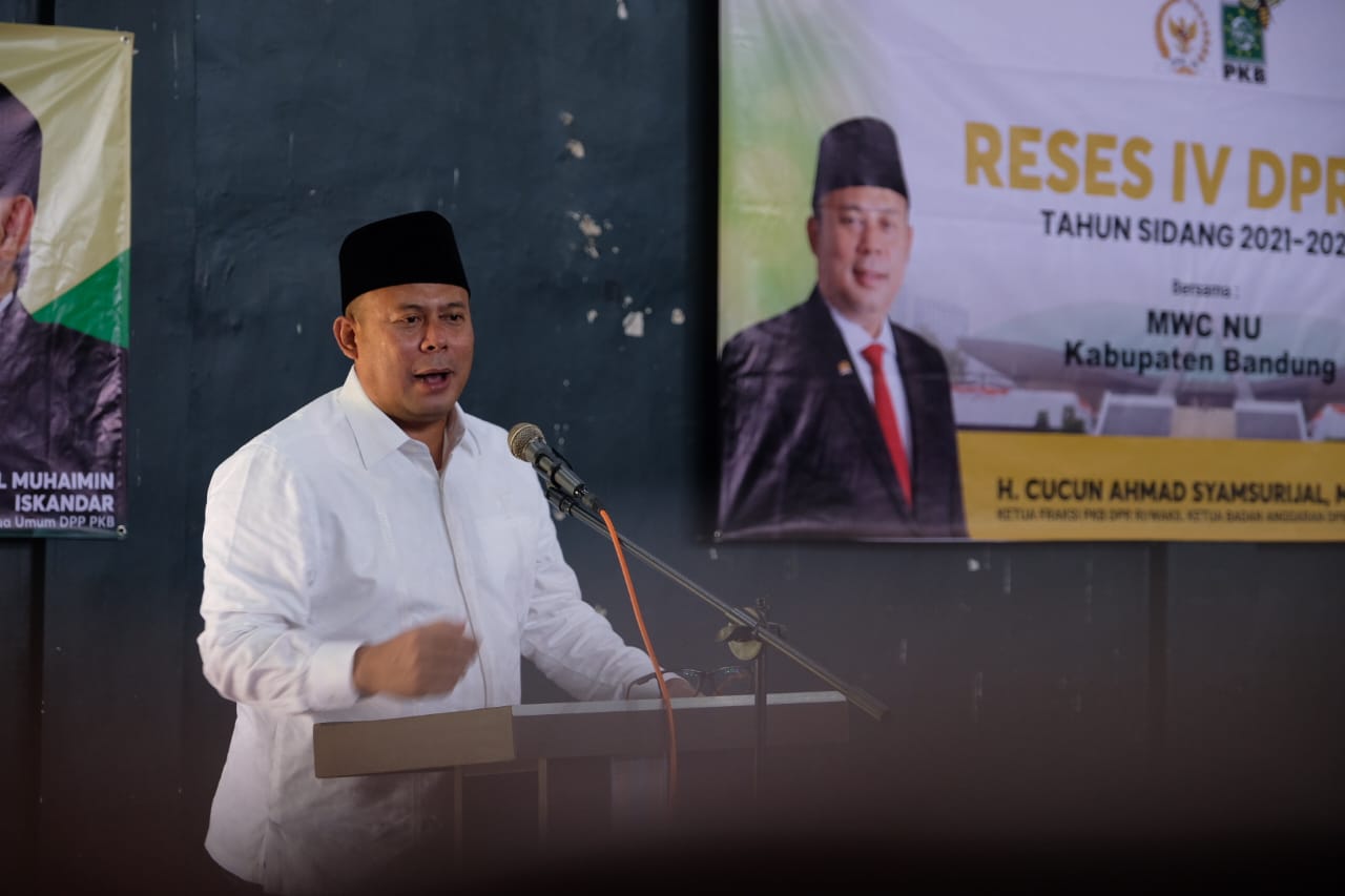 Ketua Fraksi PKB DPR RI H. Cucun Ahmad Syamsurijal saat melaksanakan reses IV masa persidangan 2021-2022 di Kecamatan Pasirjambu Kabupaten Bandung (Foto: Istimewa)