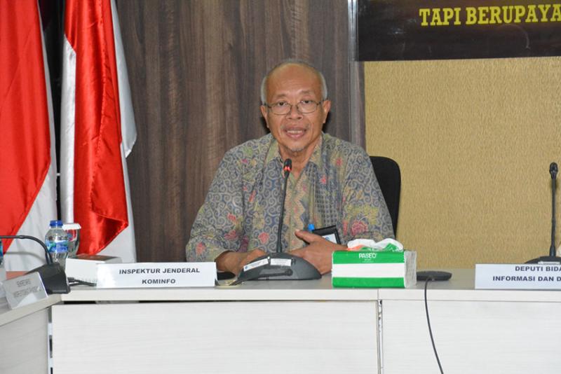 Irjen Doddy Setiadi dalam sambutan sebelum Penandatanganan PKS Integrasi WBS antara Kementerian Kominfo dan Komisi Pemberantasan Korupsi di Kantor Kementerian Kominfo, Jakarta Pusat, Jumat (27/05/2022) (Foto: DPS/Kominfo))