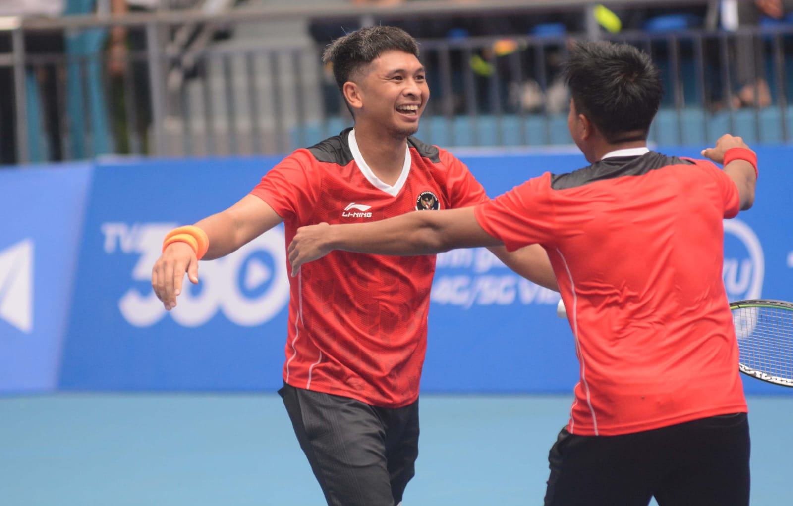  Skuad Merah Putih menang atas unggulan kedua dengan agregat 2-1.(foto:Tennis Indonesia/Dwi Ari Setyadi)