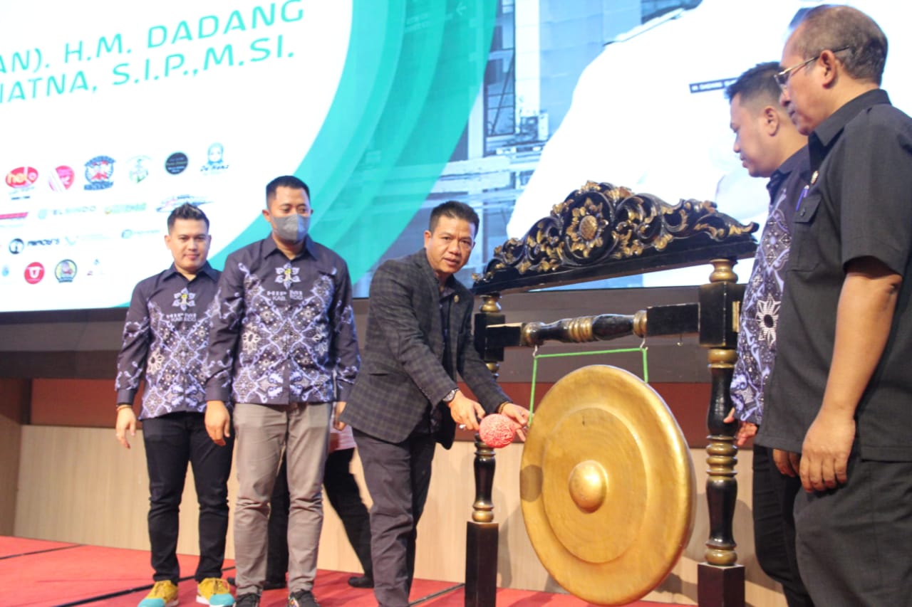 Bupati Bandung HM Dadang Supriatna saat hadir pada Muscab VI HIPMI Kabupaten Bandung di Hotel Grand Sunshine Soreang, Kabupaten Bandung (Foto: Istimewa)