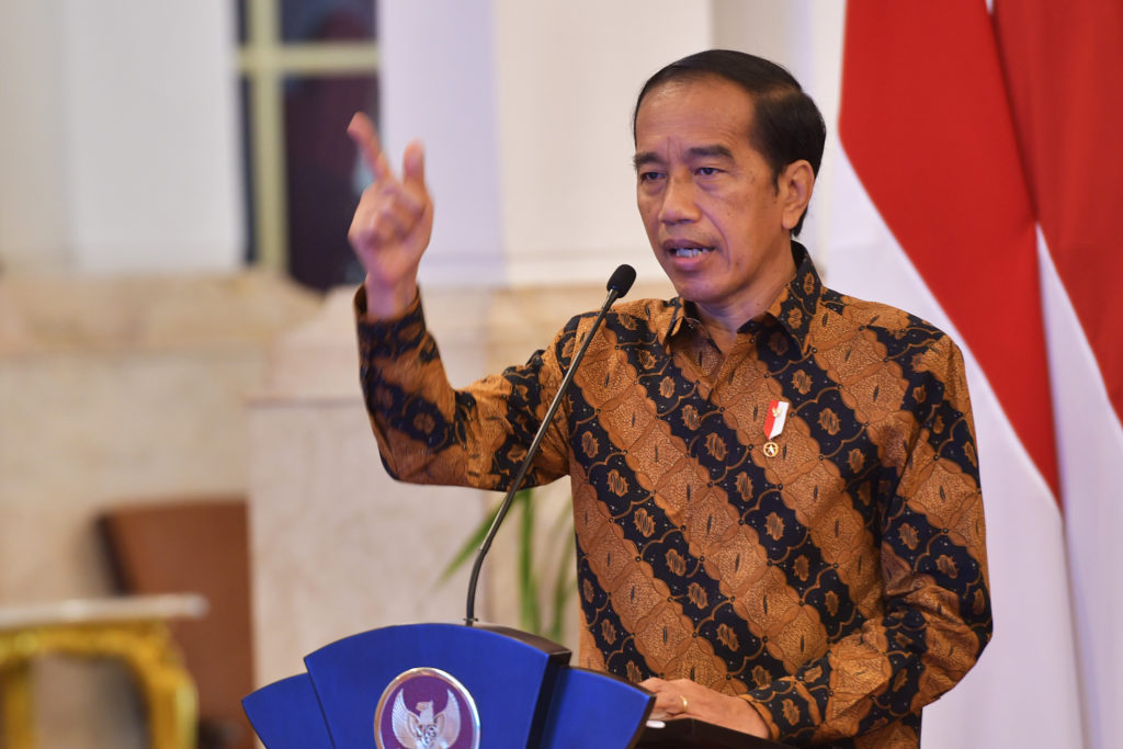 Presiden Jokowi saat membuka Rakornas PIP Tahun 2022, di Istana Negara, Jakarta, Selasa (14/06/2022). (Foto: Humas Setkab/Rahmat)
