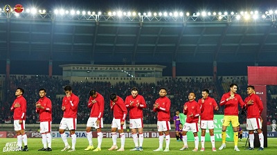 Timnas Indonesia mengawali pertandingan di Grup A Kualifikasi Piala Asia 2023 dengan menghadapi tuan rumah Kuwait, di Jaberr Al-Ahmad International Stadium,Rabu (8/6/2022) pukul 23.15 WIB.(Foto: PSSI)
 