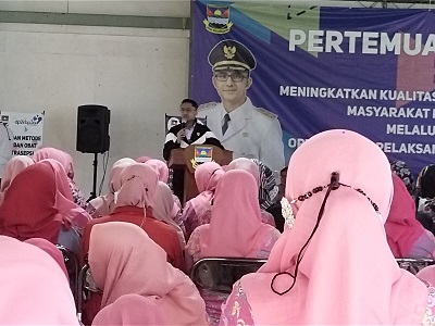 Plt Bupati Bandung Barat Hengky Kurniawan saat memberikan sambutan dalam acara peringatan Harganas Tingkat KBB (Foto: Istimewa)