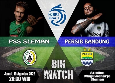 Persib Bandung akan menghadapi PSS Sleman di  Stadion Maguwoharjo Sleman, Yogyakarta, Jumat, (19/8/2022). (Foto: miga/dara.co.id)
