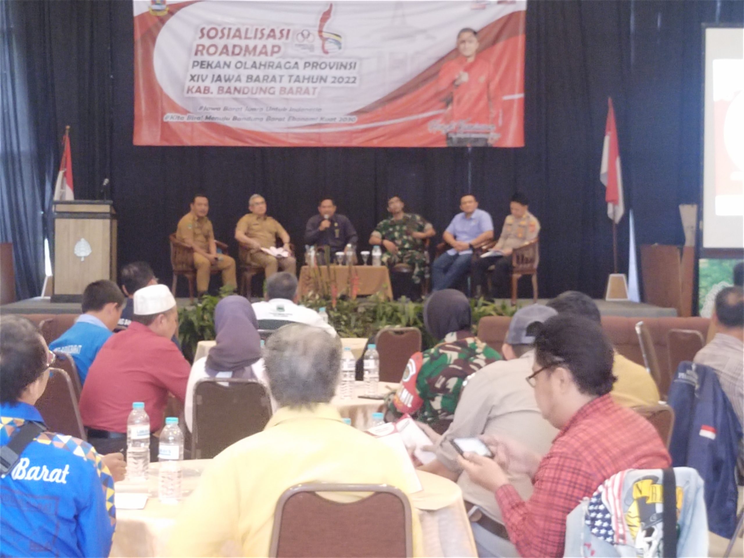 Sosialisasi Porprov XIV tahun 2022, Pemkab Bandung Barat mengundang nara sumber para Forkopimda (Foto: Istimewa)
