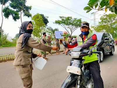 Aksi damai TKK Satpol PP KBB (Foto: Istimewa)