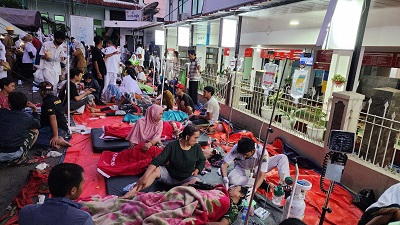 
Sejumlah rumah sakit di Cianjur, Jawa Barat dibanjiri pasien yang luka.(Foto: Ist)
