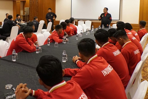 Tim U-20 Indonesia bertolak ke Uzbekistan pada Jumat (24/2/2023). Mereka akan berlaga diajang Piala AFC U-20 2003 yang digelar di Uzbekistan pada 1-18 Maret mendatang. (Foto: PSSI)
