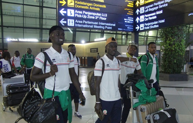 
Timnas Burundi mendarat di Bandara Soekarno-Hatta, Cengkareng pada pukul 18.05 WIB, Selasa (21/3/2023). (Foto: PSSI)