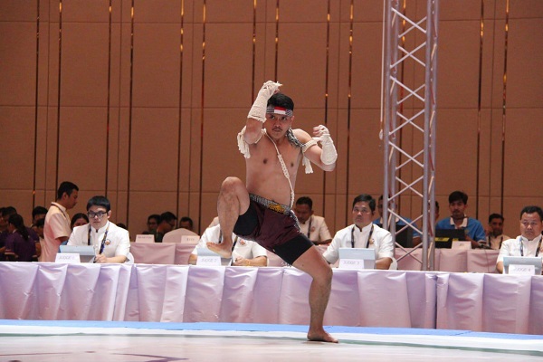 

Atlet Cabang olahraga Kun Bokator Alfadila Ramadhan sumbang medali perak  bagi Indonesia. (Foto: Kemenpra)