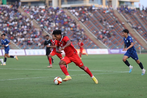  Striker tim U-22 Indonesia, Irfan Jauhari (Foto: PSSI)