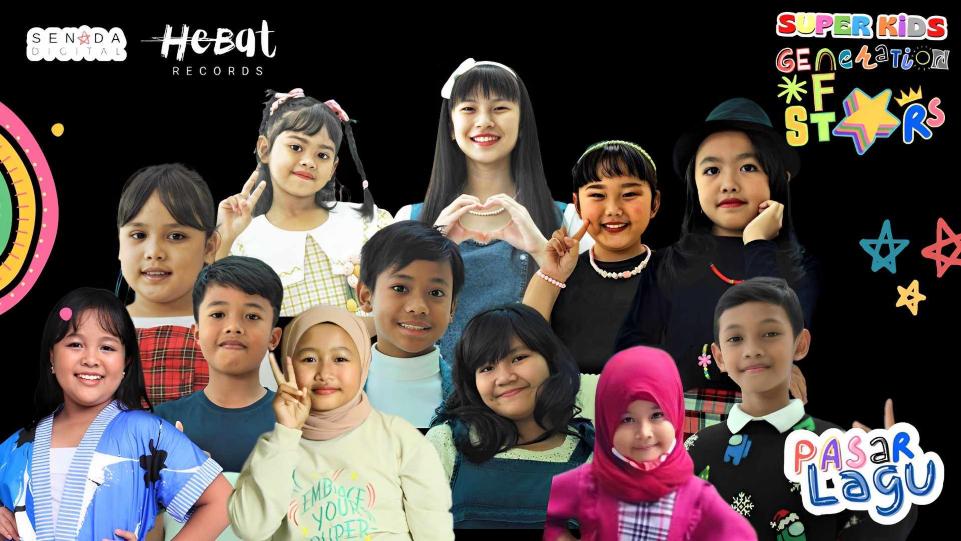 Senada Digital bersama Hebat Records merilis para artis penyanyi Superkids Jawa Timur. (Dok. Istimewa)

