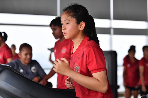 
Timnas U-19 Wanita jalani latihan di Gym (Foto: PSSI)