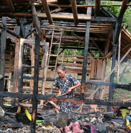 Kebakaran di Pabuaran Sukabumi (Foto: Ist)