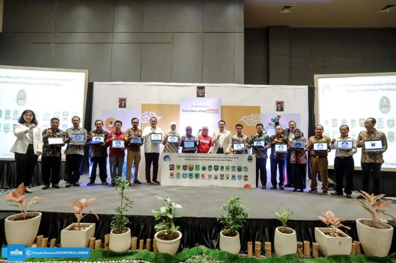 Kadisdik Jabar, Wahyu Mijaya dalam Lokakarya “Cara Baru untuk Belajar” yang diinisiasi oleh Google of Education Indonesia di Hotel Mercure, Kota Bandung, Selasa (10/10/2023).