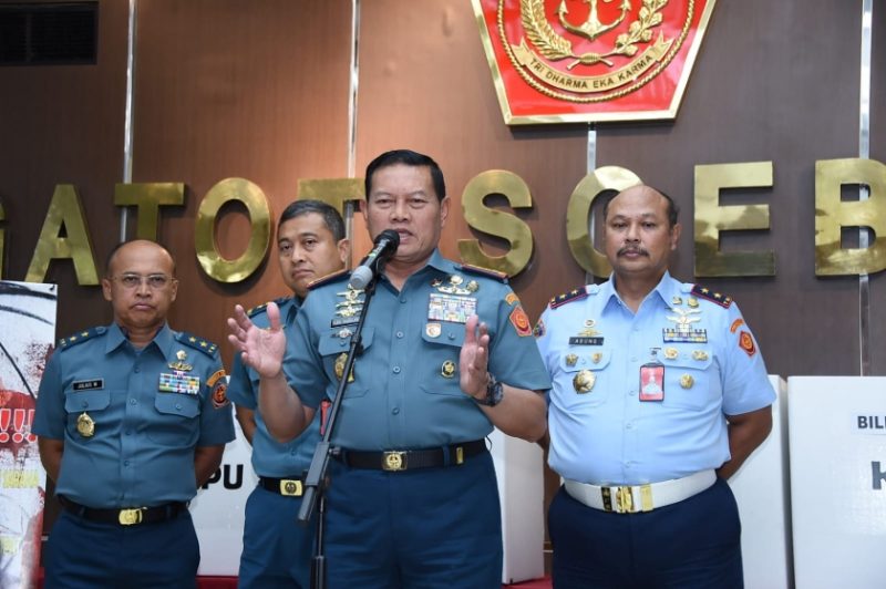 Panglima TNI Laksamana TNI Yudo Margono berserta jajarannya. (Foto: PMJ News)