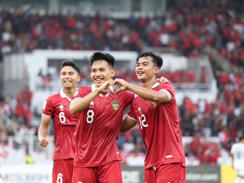  Pertandingan antara Indonesia dan Brunei Darussalam pada Kamis (12/10/2023)  di Stadion Utama Gelora Bung Karno (SUGBK), Jakarta. (Foto: PSSI)
