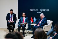 Presiden Jokowi melakukan pertemuan bilateral dengan Sekretaris Jenderal PBB Antonio Guterres di Ruang Bilateral, Expo City Dubai, PEA, pada Sabtu (02/12/2023). (Foto: BPMI Setpres/Laily Rachev)
