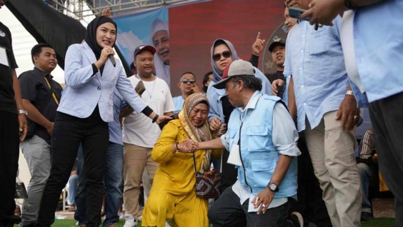 Suasana acara lomba senam yang digelar oleh Relawan Nderek Guru. (Dok. Istimewa)