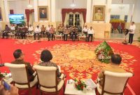 Presiden Jokowi pimpin Sidang Kabinet Paripurna di Istana Negara, Jakarta, Selasa (09/01/2023). (Humas Setkab/Rahmat)
