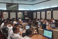 Pemda Provinsi Jawa Barat bersama Komisi Aparatur Sipil Negara menggelar Rapat Evaluasi Pasca Pemilihan Umum Tahun 2024  di Gedung Sate, Kota Bandung, Rabu (28/2/2024). (Foto: diskominfo)