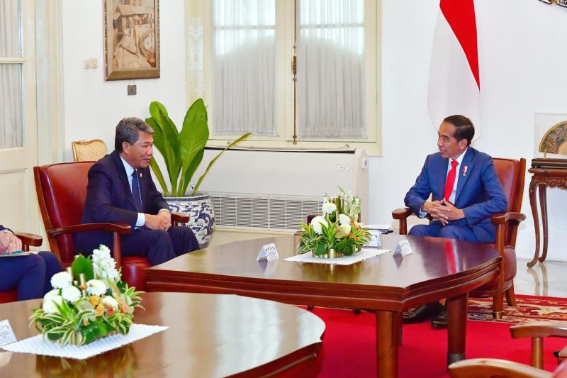 Pertemuan Presiden Jokowi dan Menlu Malaysia, di Istana Merdeka, Jakarta, Selasa (06/02/2024). (Foto: BPMI Setpres)

