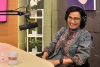 Menkeu Sri Mulyani pada Podkabs Setkab (Foto: Humas Setkab/Agung)
