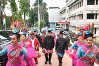 Penjabat Gubernur Jawa Barat Bey Machmudin menghadiri peringatan  HUT Kota Bekasi ke-27, Minggu (10/3/2024).(Foto: admin pemprovjabar)

