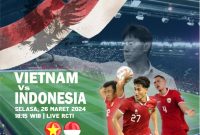 
Timnas Indonesia siap menghadapi Vietnam pada lanjutan Grup F putaran kedua Kualifikasi Piala Dunia 2026 Zona Asia kontra Vietnam di Stadion Nasional My Dinh, Hanoi, Selasa (26/3/2024). (Foto/grafis: miga/dara