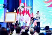 Presiden Jokowi membuka Kongres XXIII PGRI, di Hotel Grand Sahid Jaya, Jakarta, Sabtu (02/03/2024). (Foto: BPMI Setpres)
