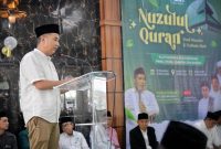 Penjabat (Pj.) Gubernur Jawa Barat Bey Machmudin bersilaturahmi dengan Pengurus Wilayah Nahdlatul Ulama (PWNU), dan Ormas Islam lainnya di Masjid Jami' PWNU Jabar, Kota Bandung, Minggu (31/3/2024). (Foto: admin jabar)

