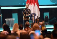 Presiden Jokowi membuka Rakerkesnas Tahun 2024, di ICE BSD, Tangerang, Banten, Rabu (24/04/2024). (Foto: Humas Setkab/Rahmat)
