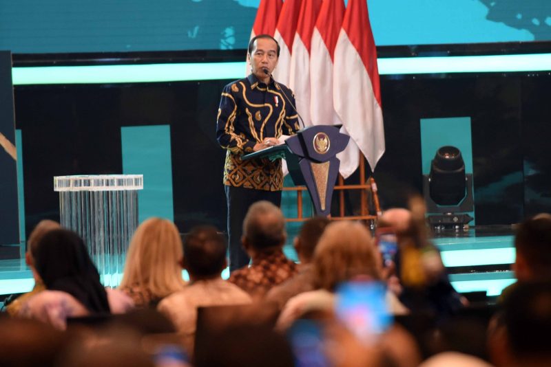 Presiden Jokowi membuka Rakerkesnas Tahun 2024, di ICE BSD, Tangerang, Banten, Rabu (24/04/2024). (Foto: Humas Setkab/Rahmat)
