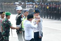 
Apel Gelar Operasi Ketupat Lodaya 2024 di Jalan Diponegoro, Kota Bandung, Rabu (3/4/2024).(Foto: Biro Adpim Jabar)